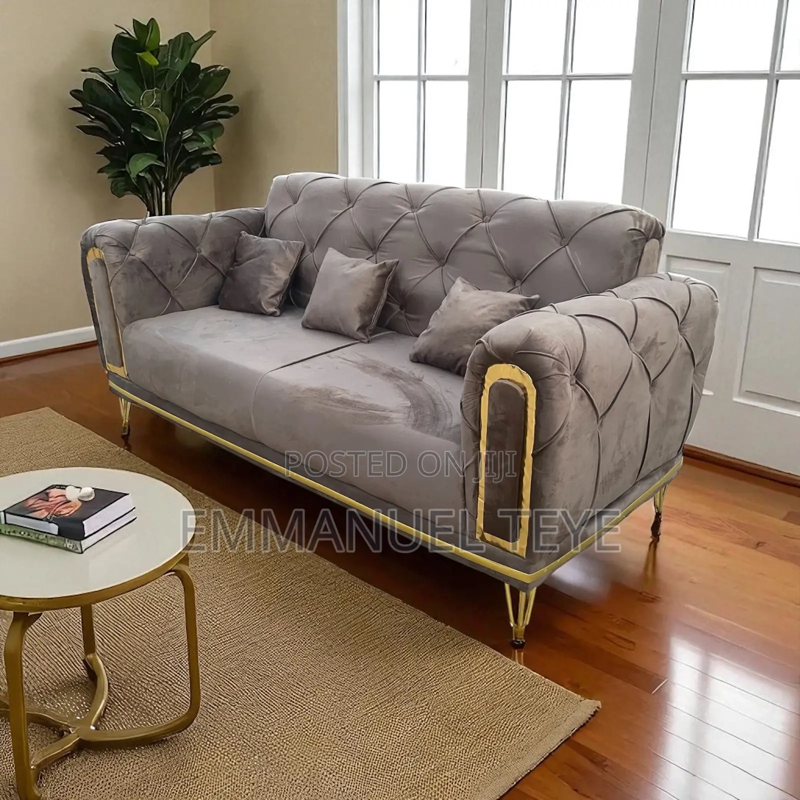 Brown Luxurious 3 in One Sofa