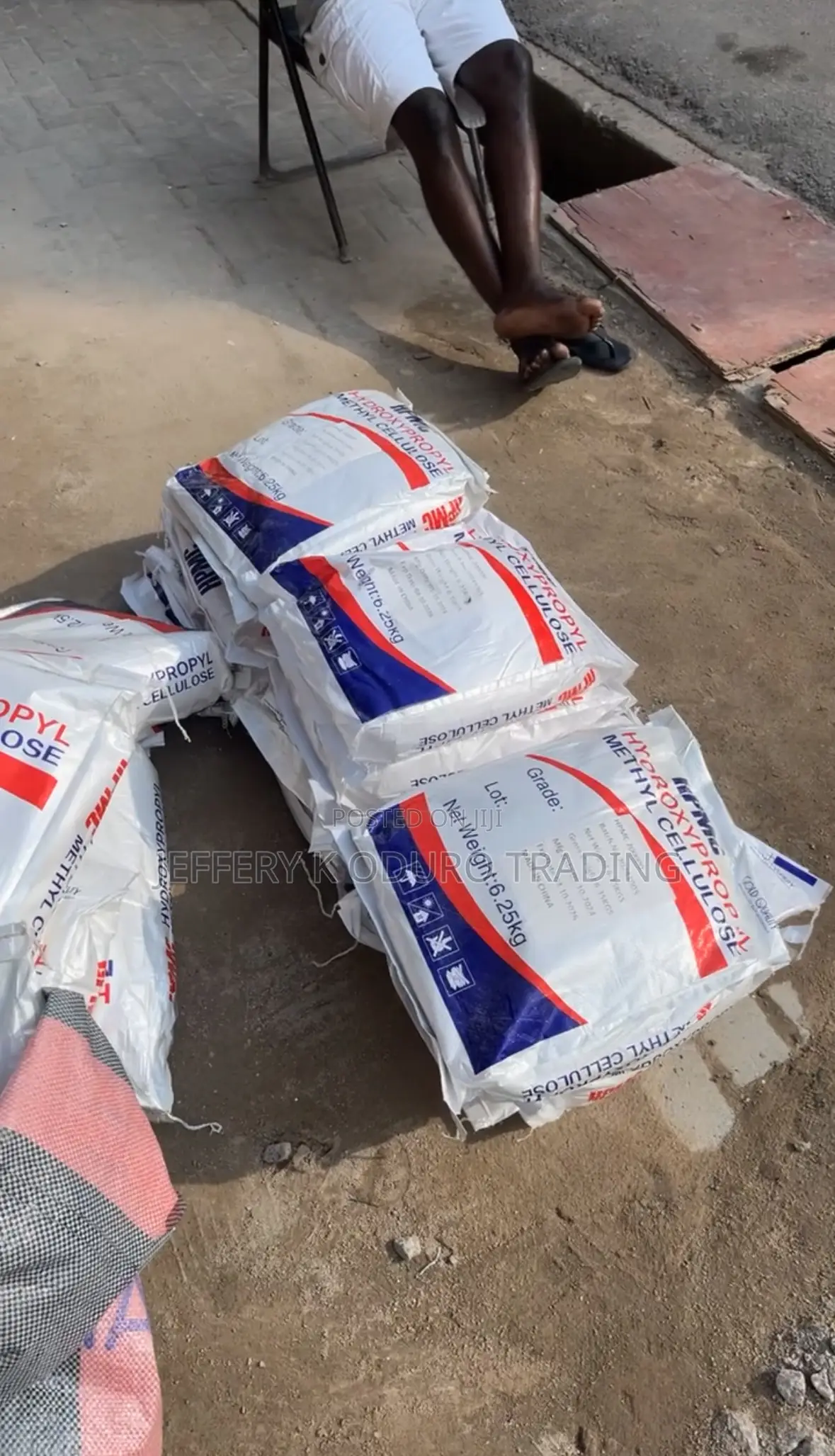 Tiles Chemical Mixture