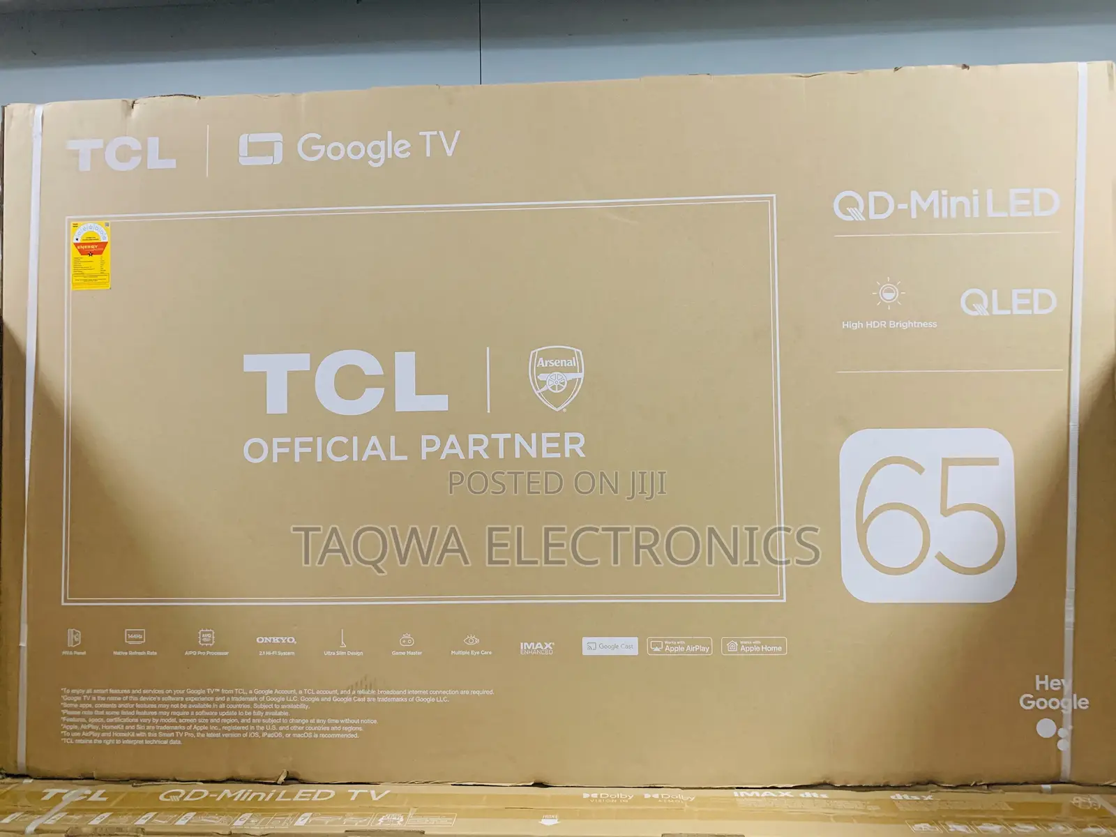 TCL 65”Q Class Uhd HDR Mini Qled Tv