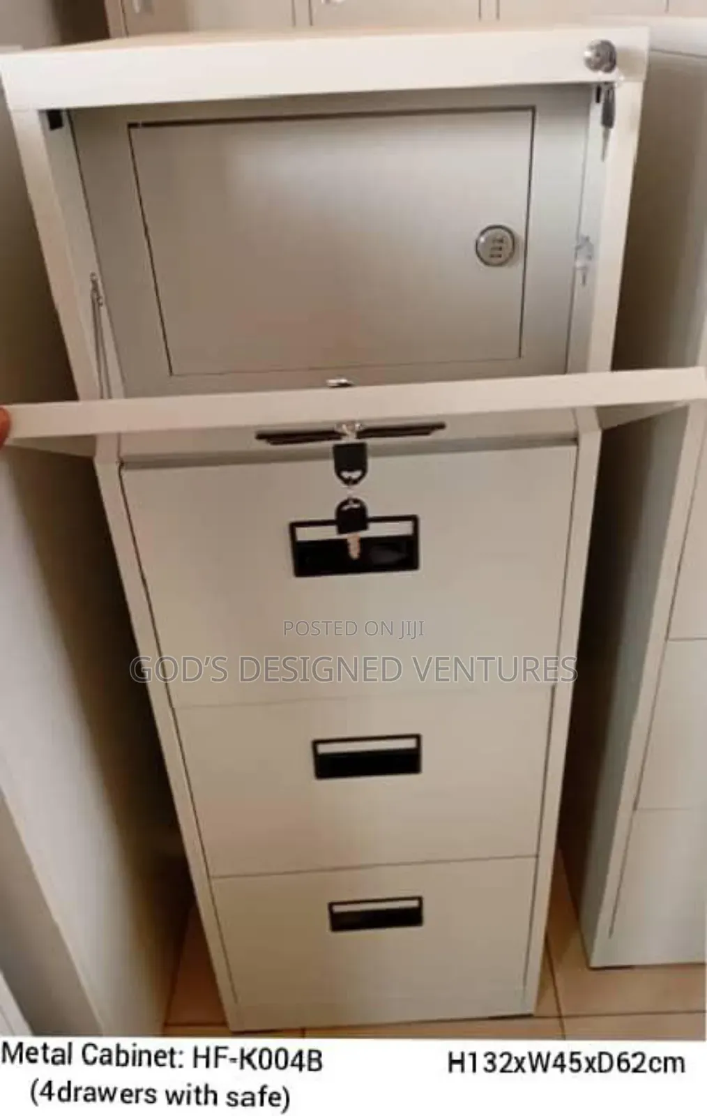 Exquisite 4 Drawer Cabinet With Safe