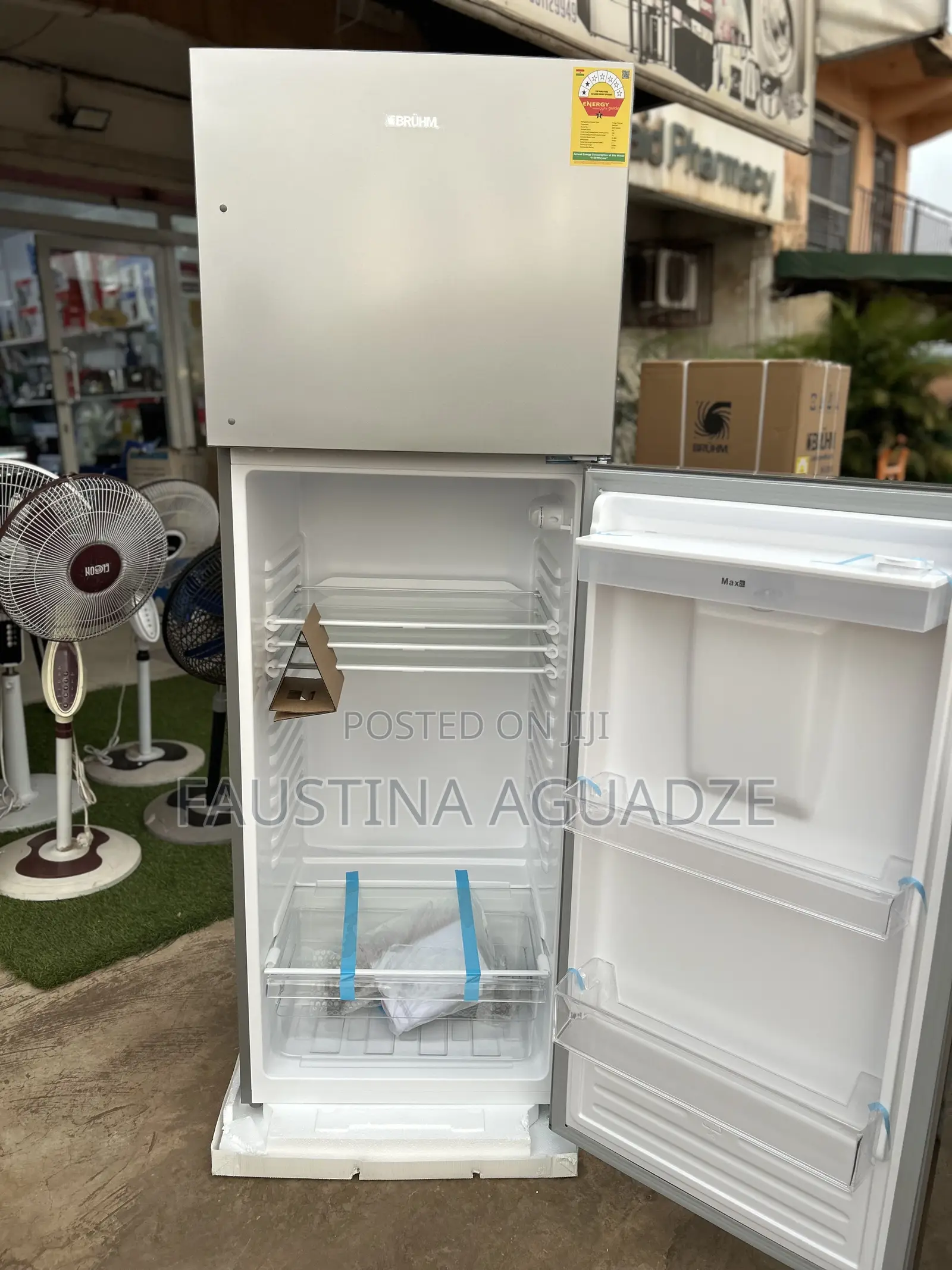 Bruhm 311 L Fridge With Water Dispenser BFD 311-TMD - (Inox)