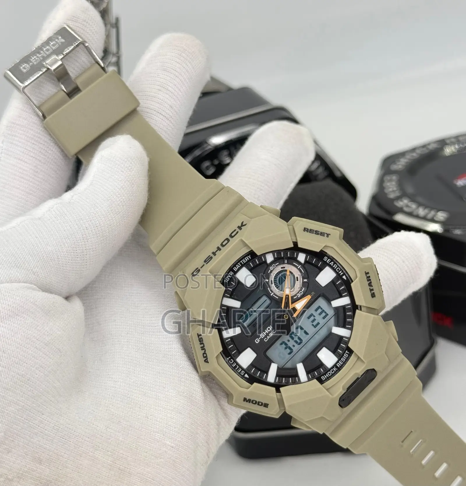 Gshock Digital Analog Time Display Led Watch- 3 Beautiful Colors
