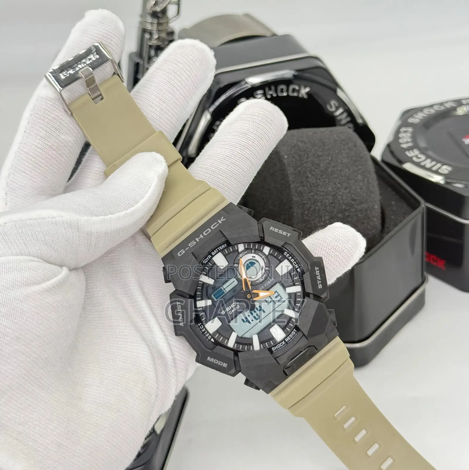 Gshock Digital Analog Time Display Led Watch- 3 Beautiful Colors