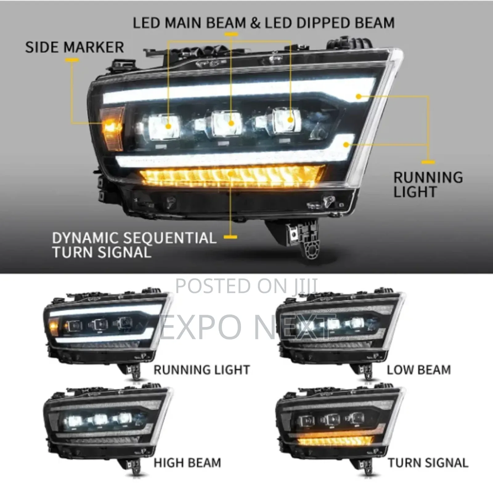 Ram 1500 Led Headlight 2019-2020