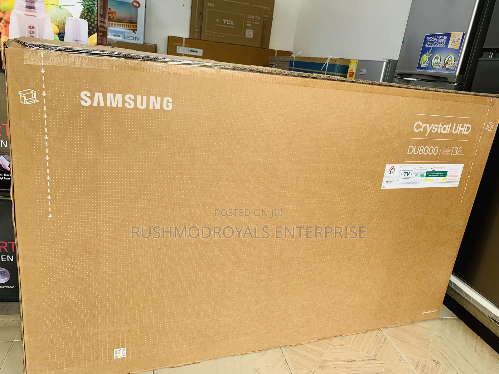 Samsung 55”Du8000: Slim Air Design Crystal Uhd Smart Tv