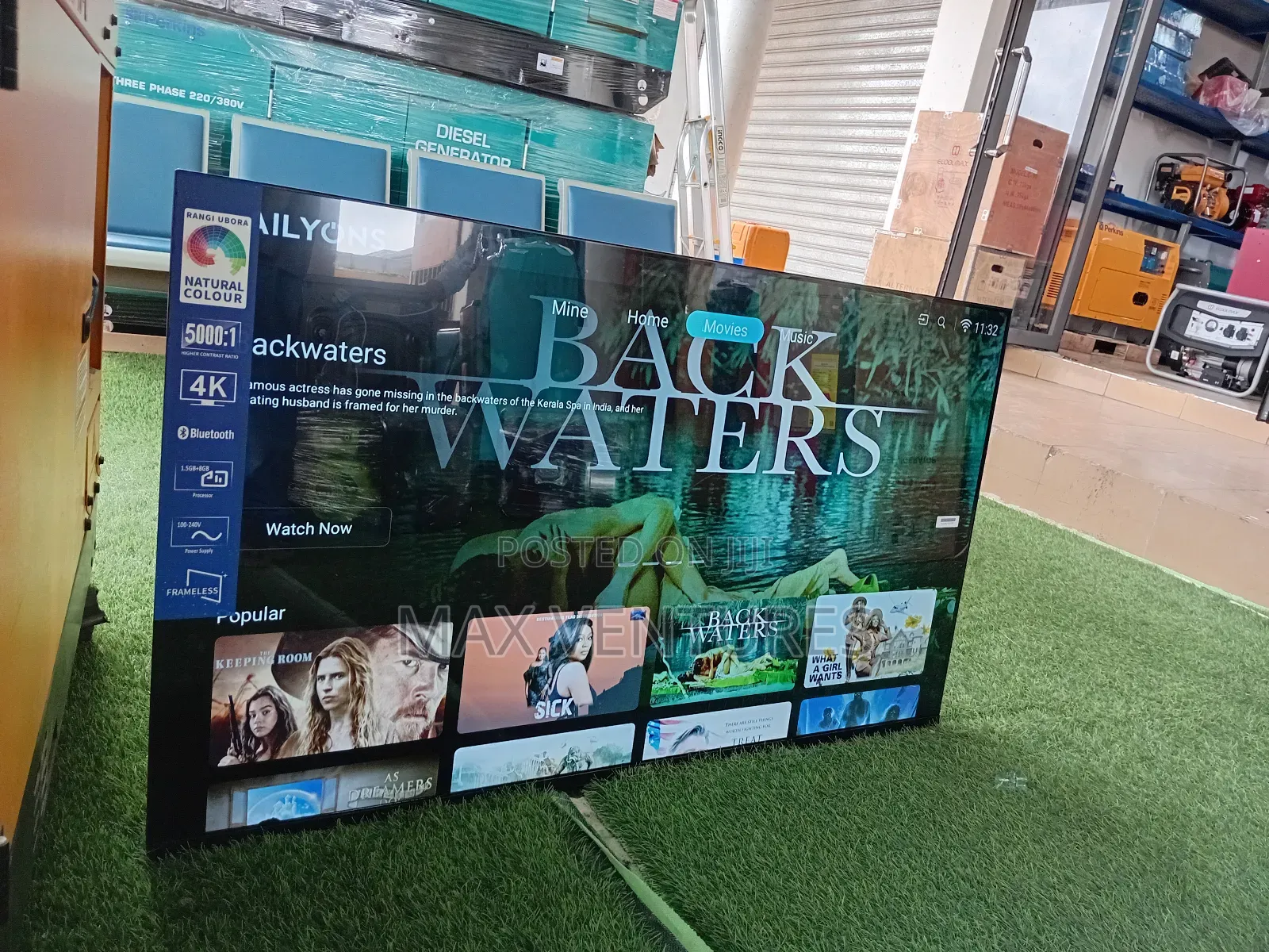 50" Tv Smart Android Uhd Bluetooth Wifi Frameless