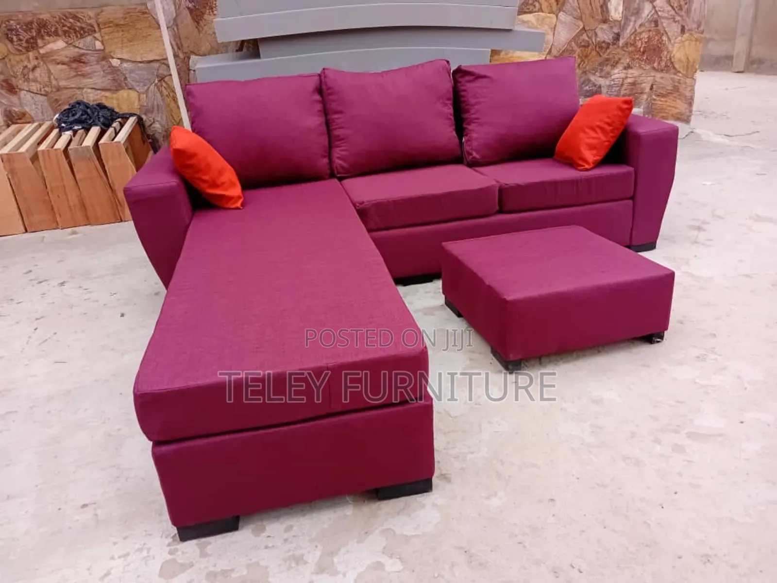 New Wine Lshape Sofa