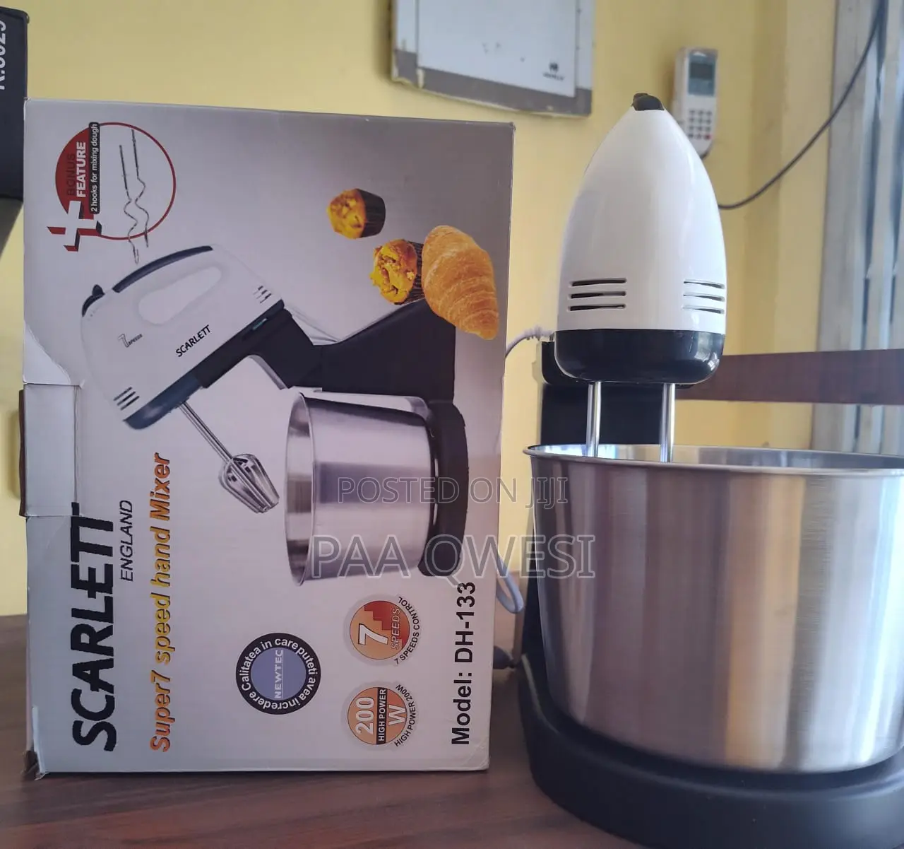 Scarlett Hand Mixer – 200w With 7 Speed Settings