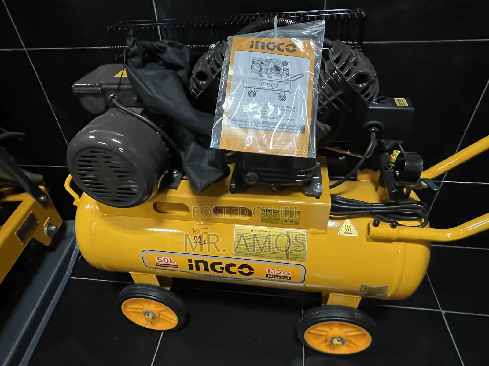 50 Litre Air-compressor With 2.0hp Belt Electric Motor - Ac