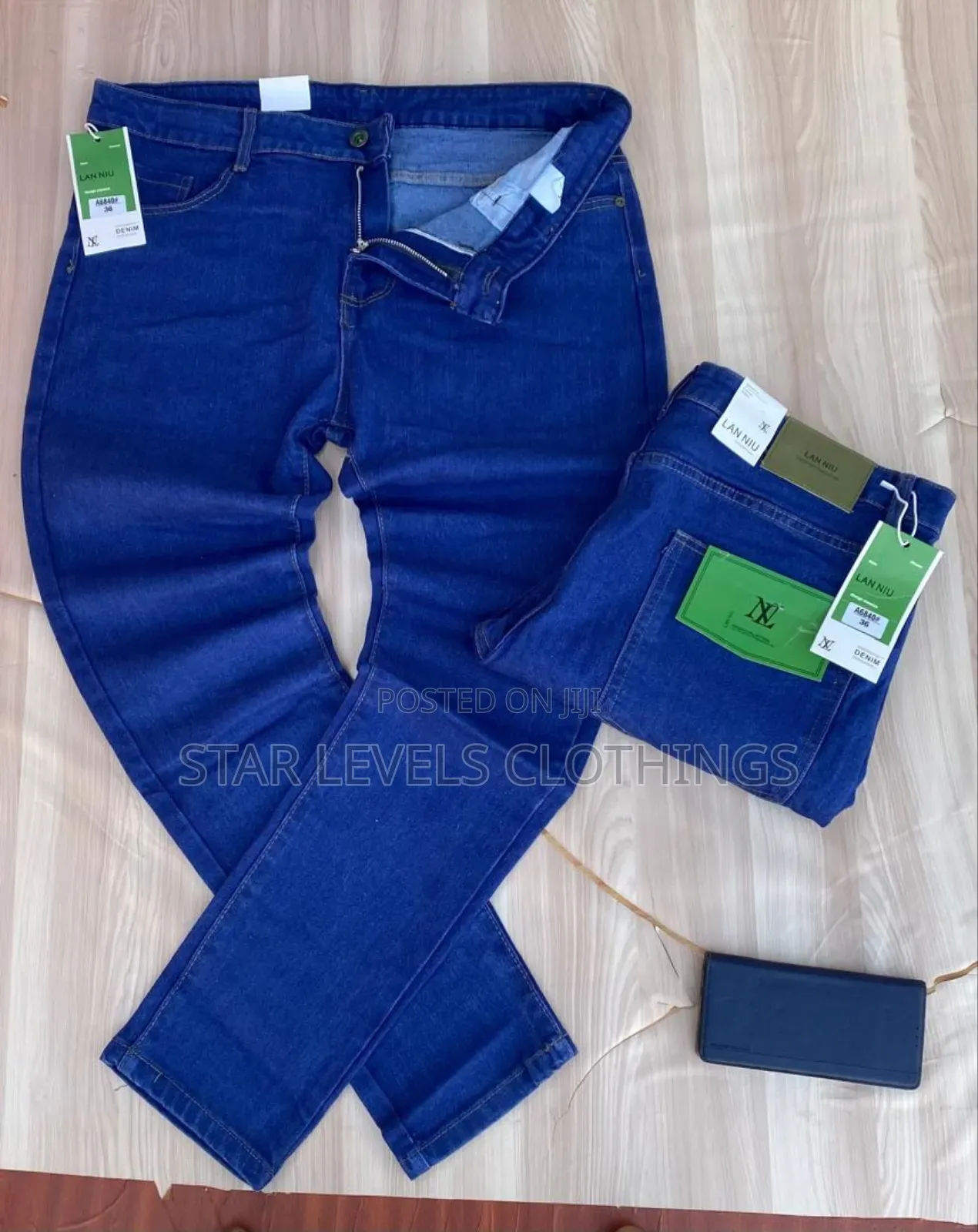 Blue and Blue Black Quality Jeans Trousers Available