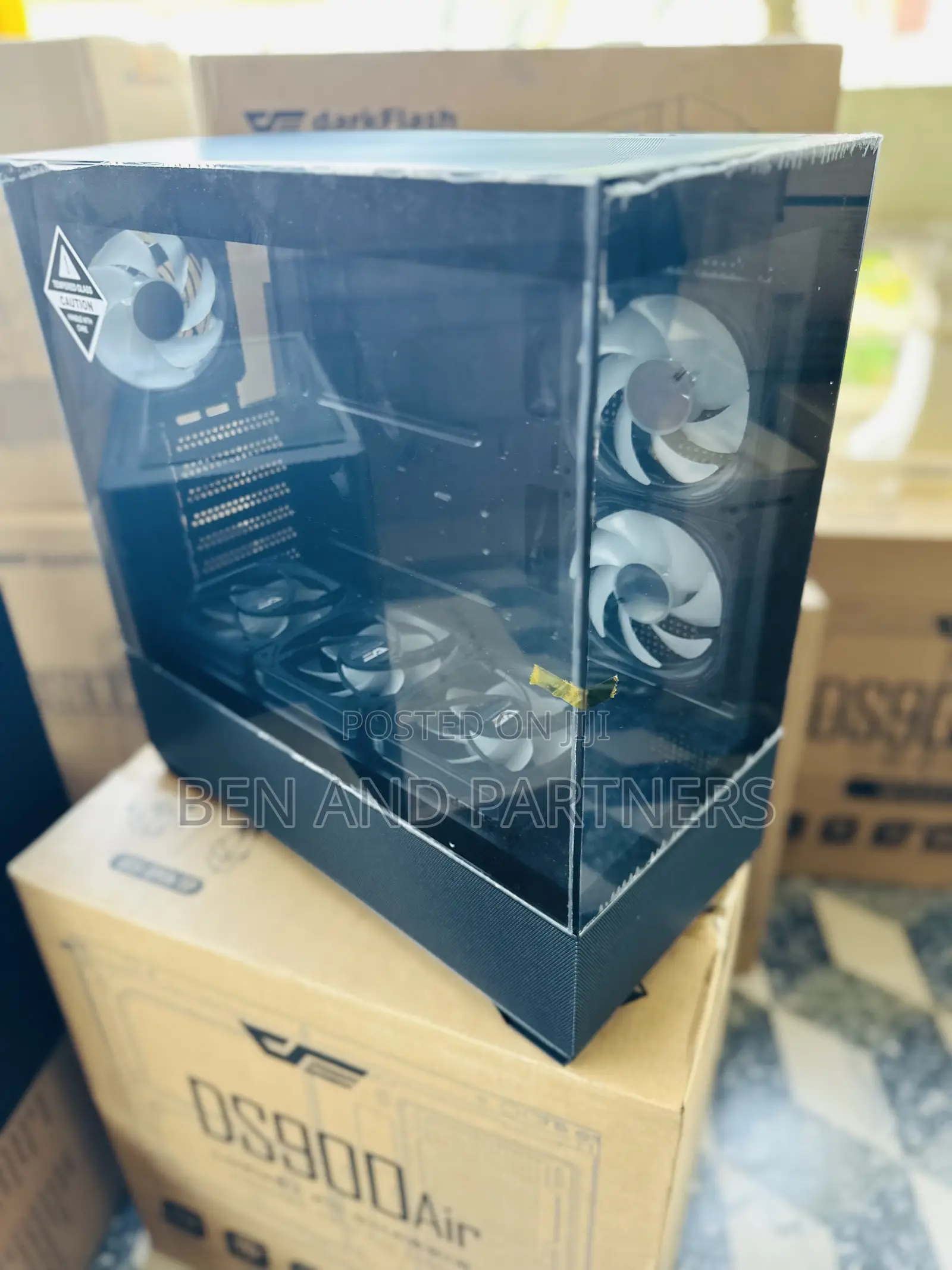 Darkflash Ds900 Air Atx Case With 6-argb Fans, Tempered Glass, Type-c