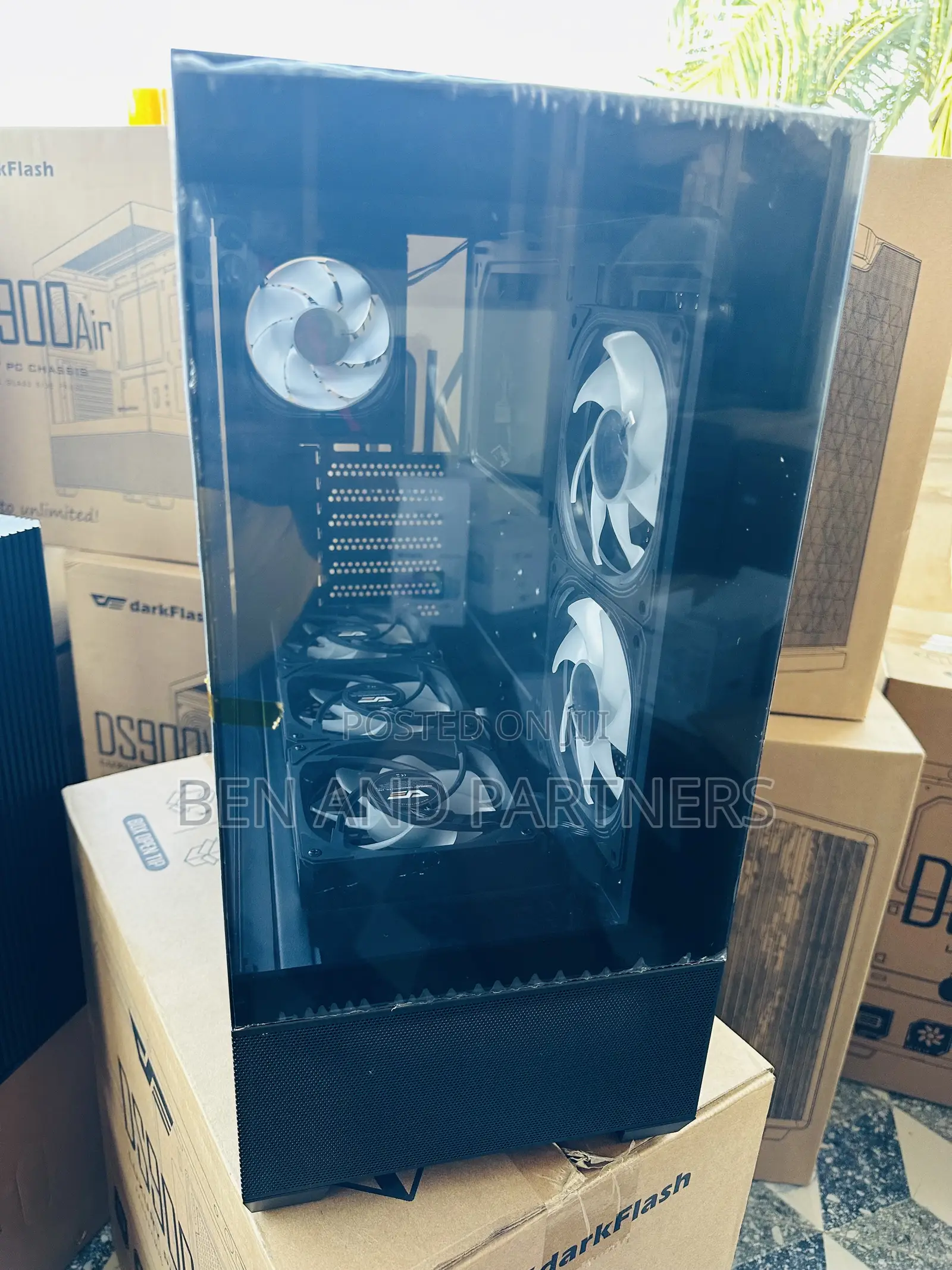 Darkflash Ds900 Air Atx Case With 6-argb Fans, Tempered Glass, Type-c