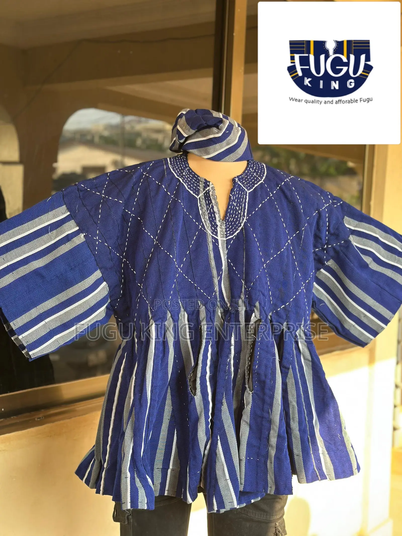 Batakali Weaved Non Fading Blue Design