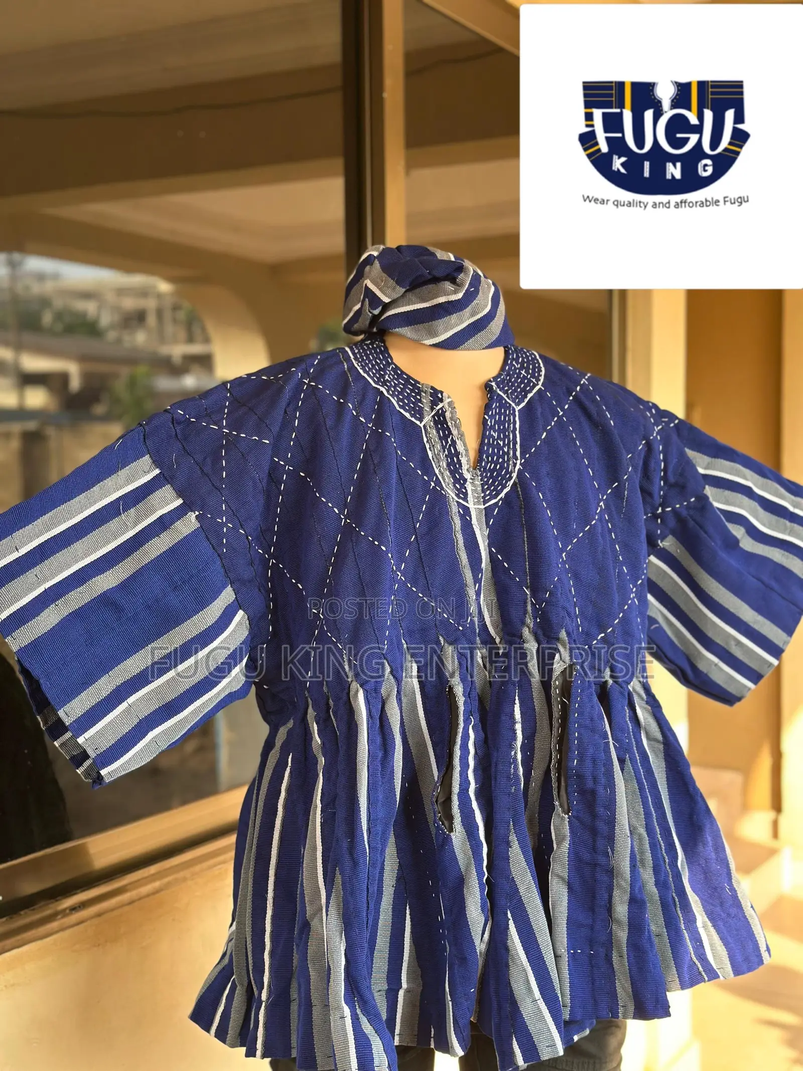 Batakali Weaved Non Fading Blue Design