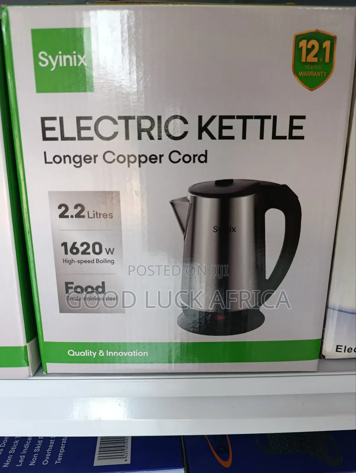 Syinix Kettle 2.2l Ske22u1 Silver 2.2lb
