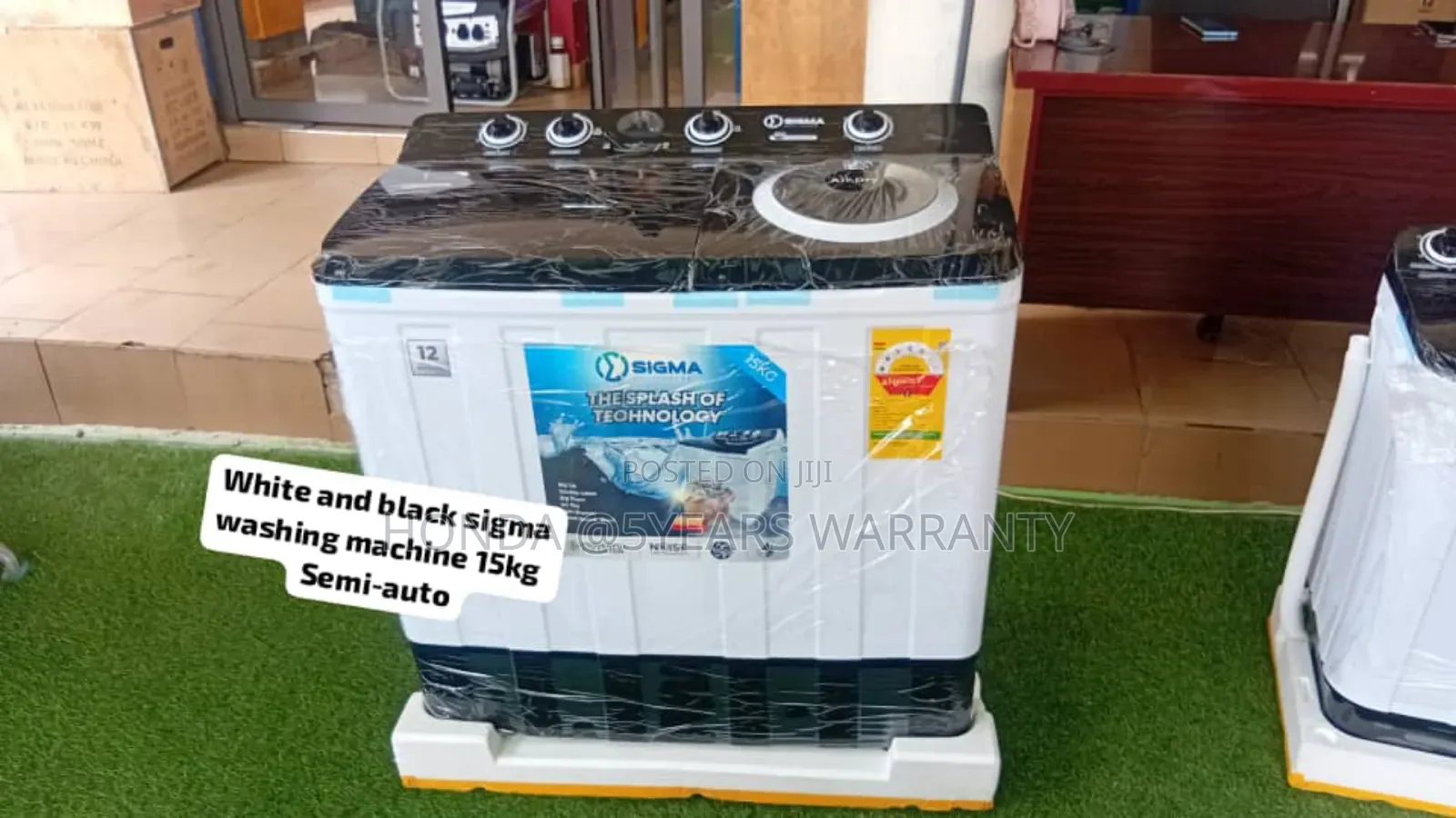Noise Free Sigma 15kg Washing Machine Twin Tub Semi Auto