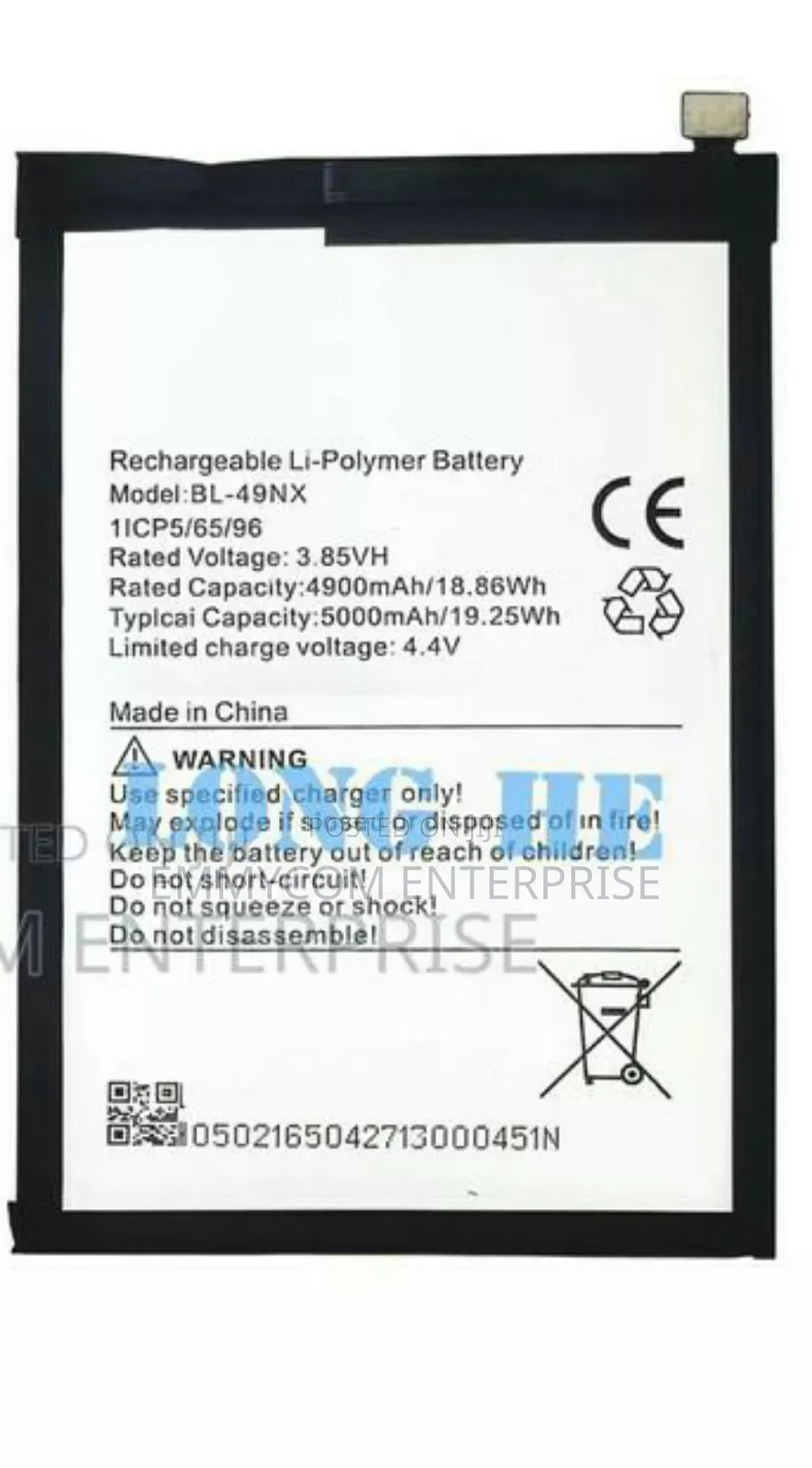 Original Infinix 30i Battery With Replacement