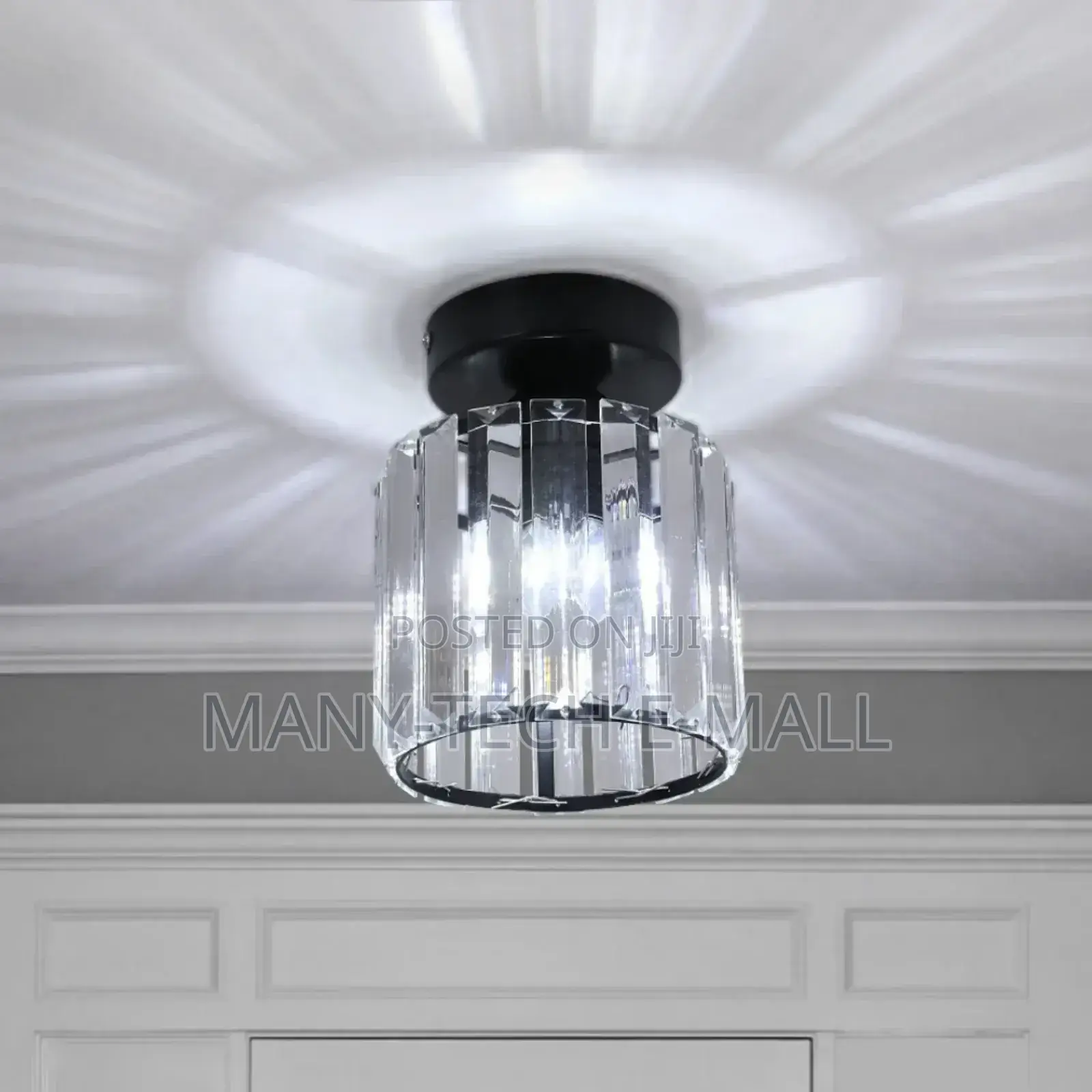 Round Crystal Ceiling Light
