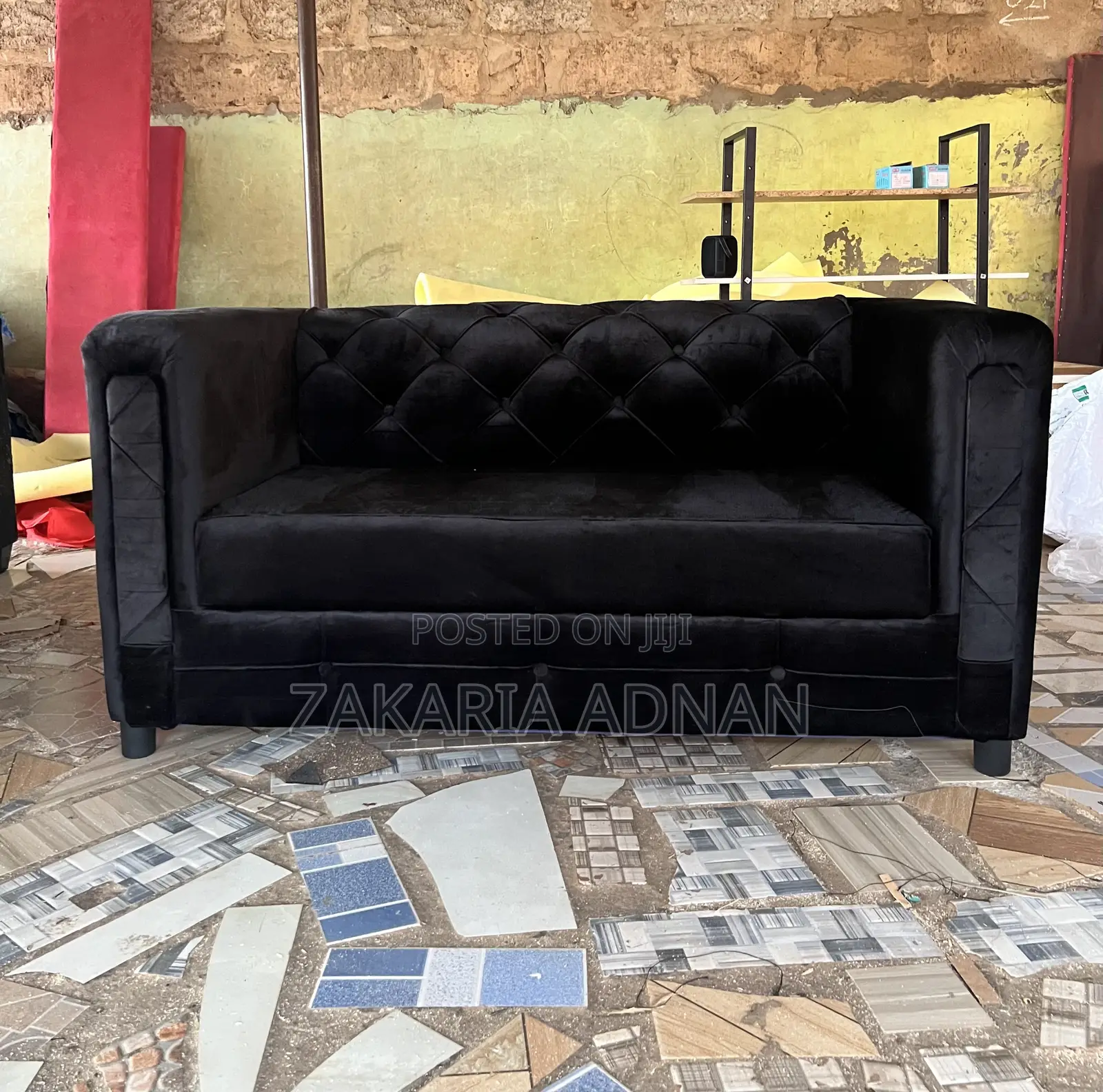 2in1 Furniture Sofa Black