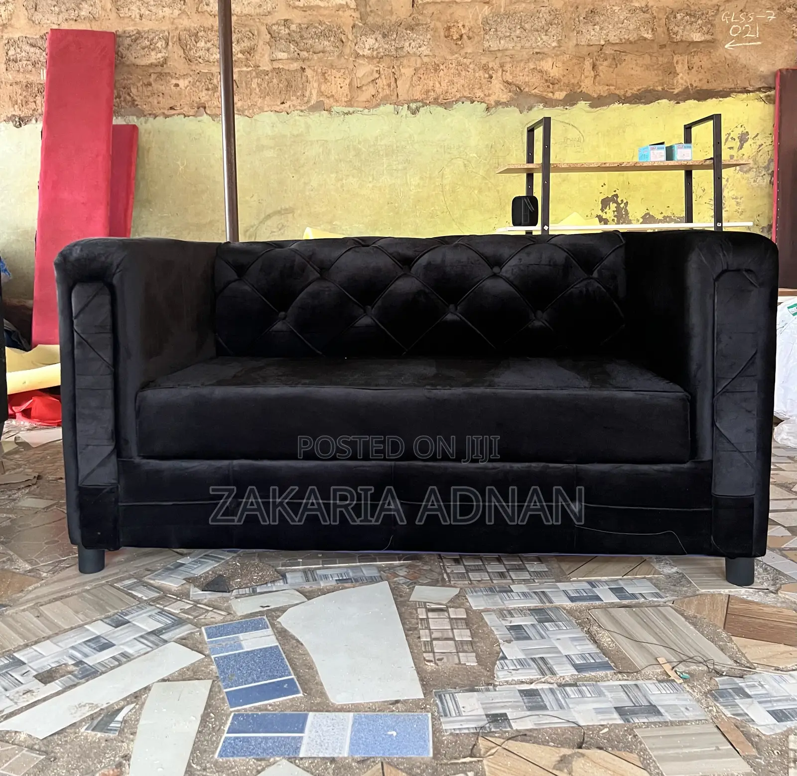 2in1 Furniture Sofa Black