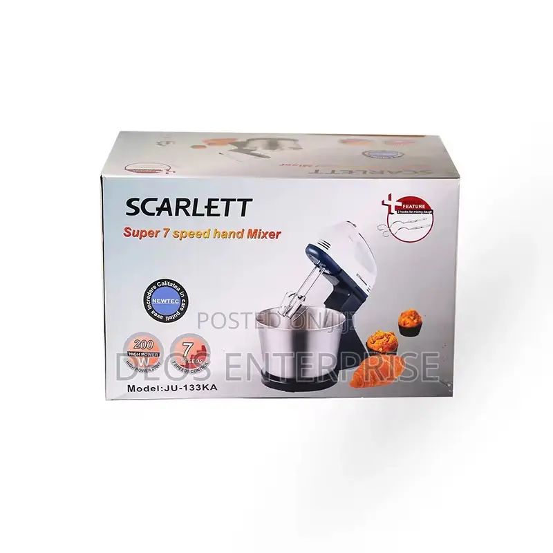 Scarlett Multifunctional Kitchen Baking Cake Food Dough Electric Mixer
