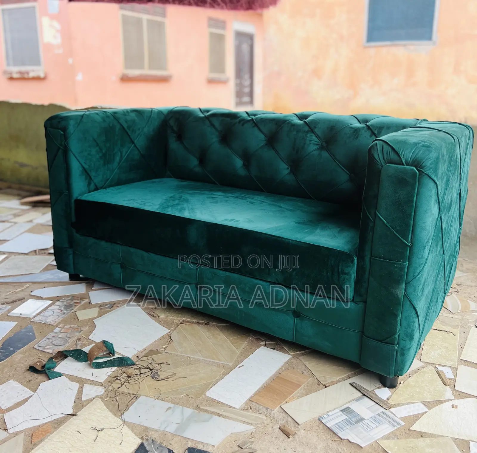 Dark Green 2in1 Sofa