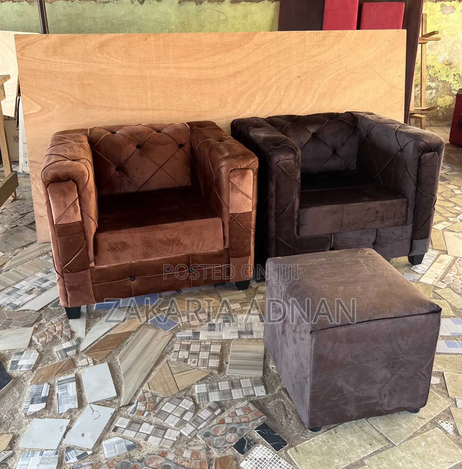 2 Single Sofas + Coffee Table
