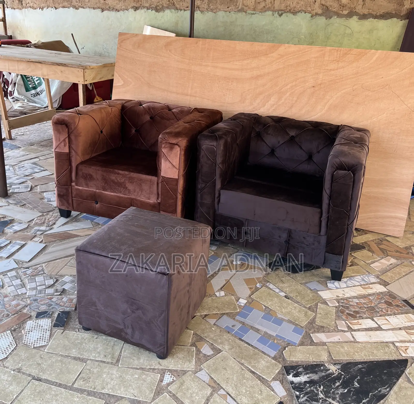 2 Single Sofas + Coffee Table