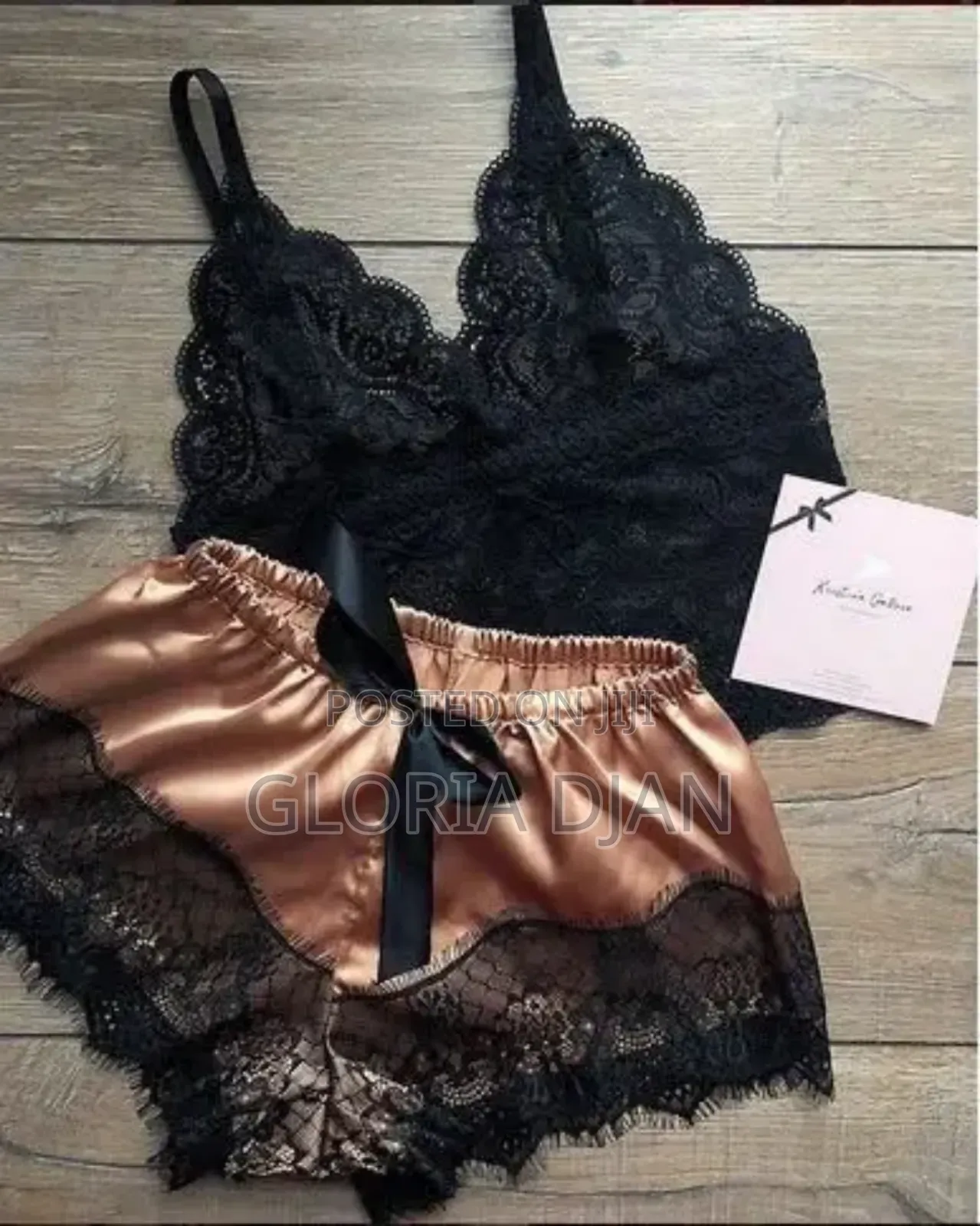 2 Pieces Sexy Satin Nightwear Wholesale