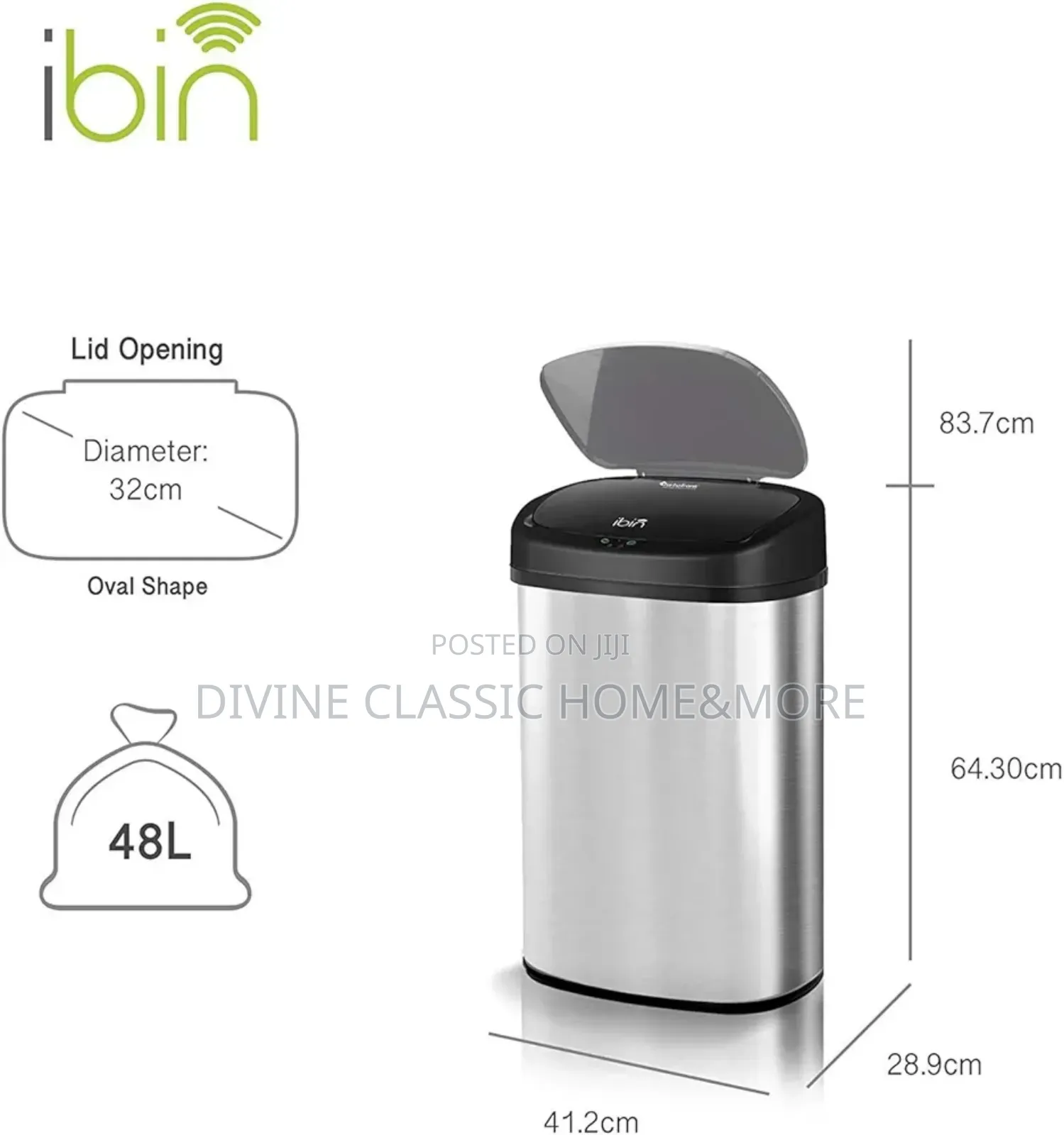 48liter Turbotronic Ibin Motion Sensor Bin