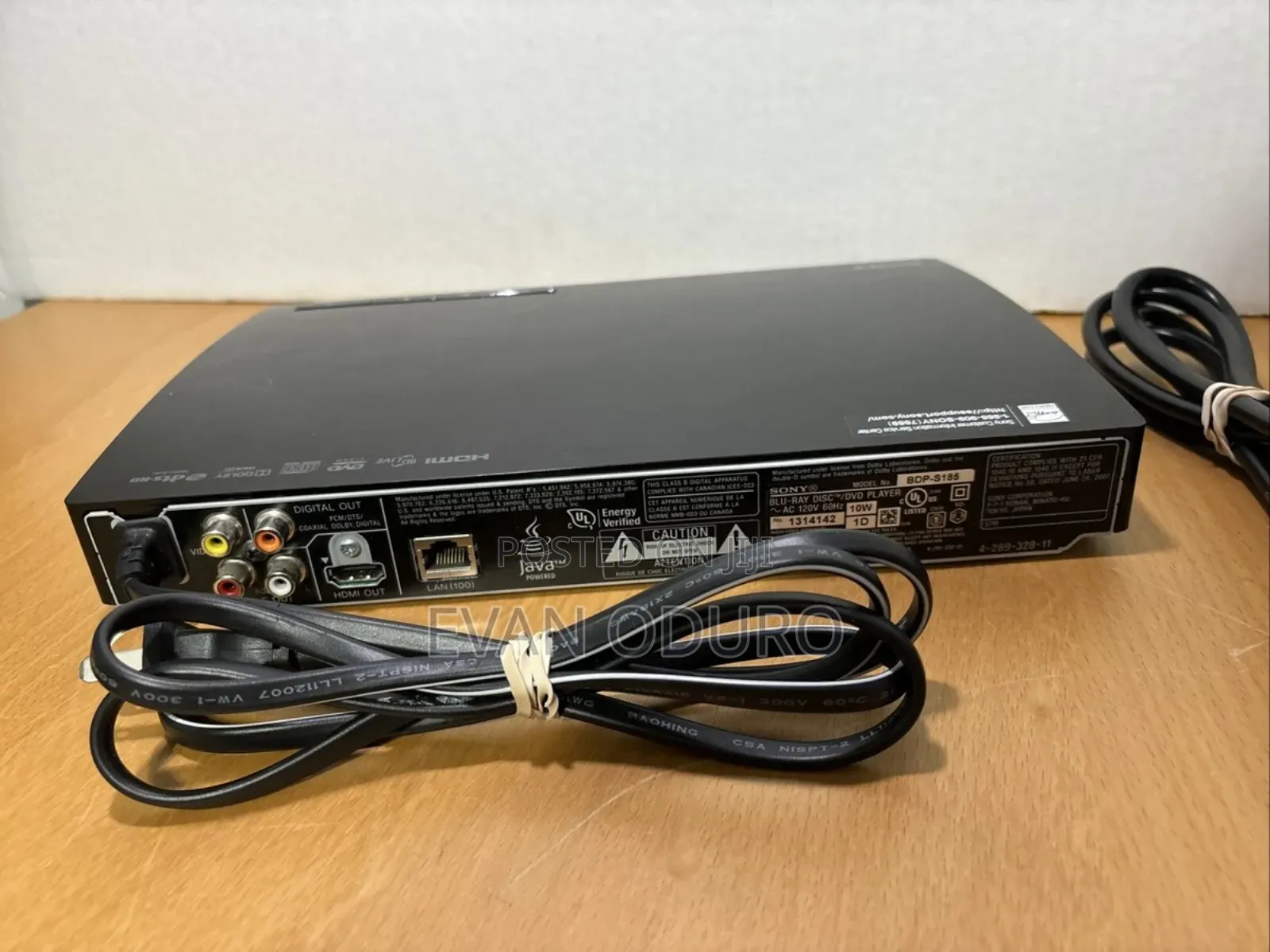 Sony Blu Ray Streaming Player DVD With Usb Strong DVD Lens, Netflix