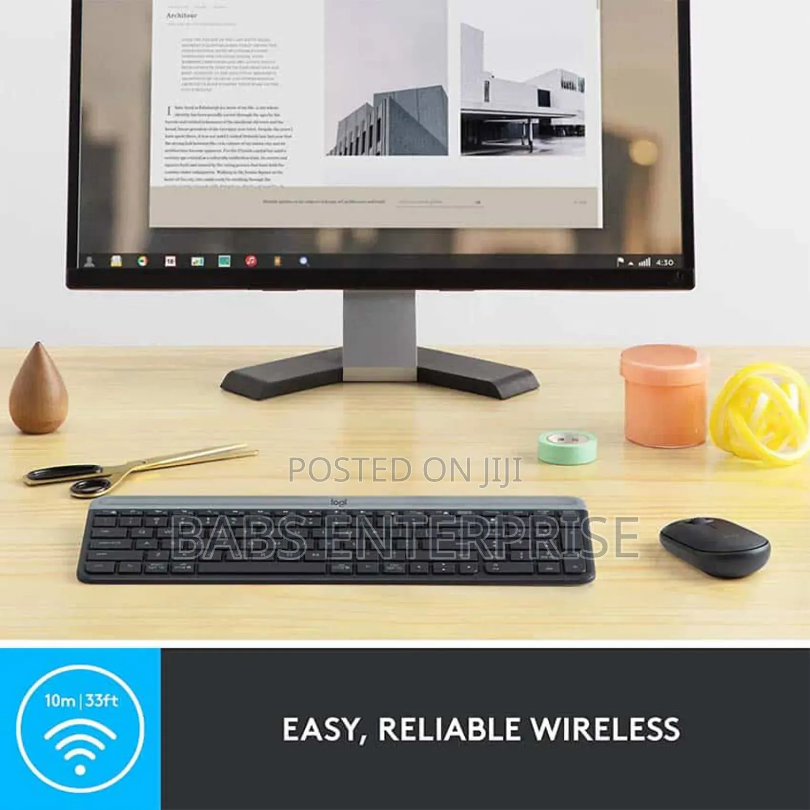 Logitech Mk470 Slim Wireless Combo-off White
