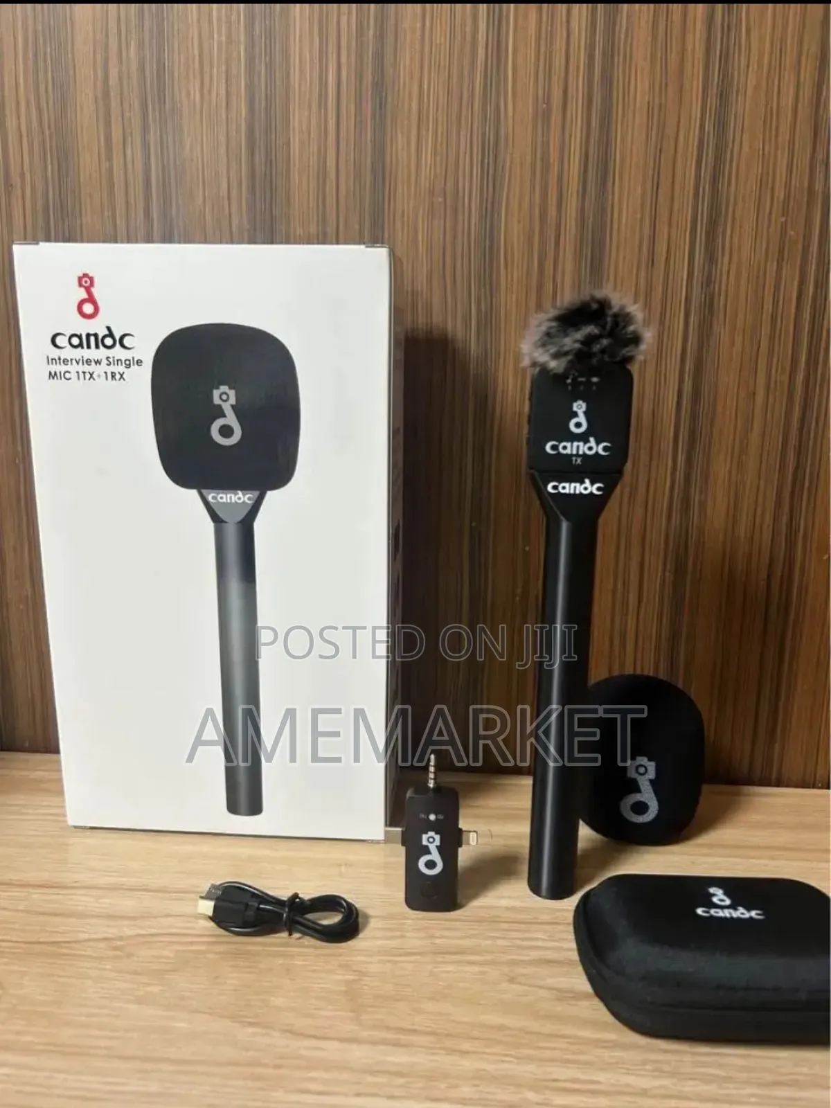 Candc Interview Single Wireless Microphone Podcast Phones and Camera