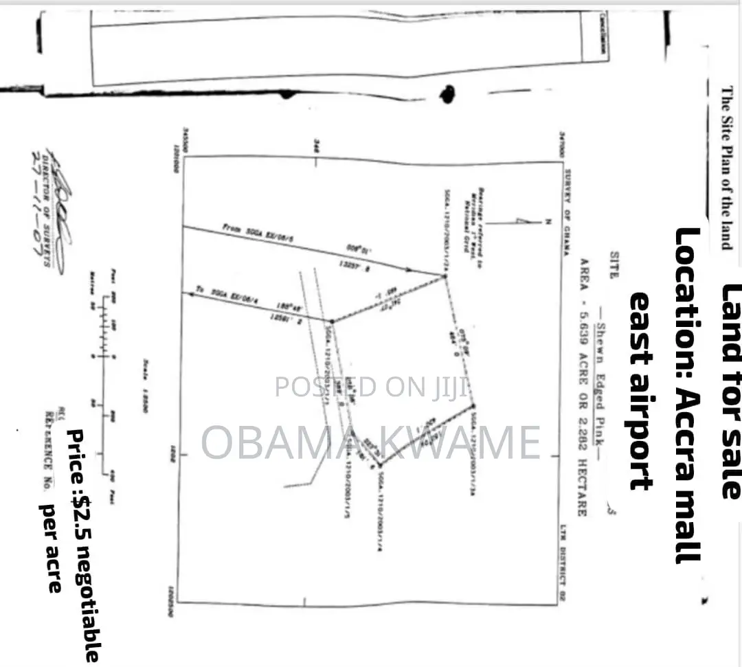 3.6 Acre Land For Sale At Accra Mall East Airport
