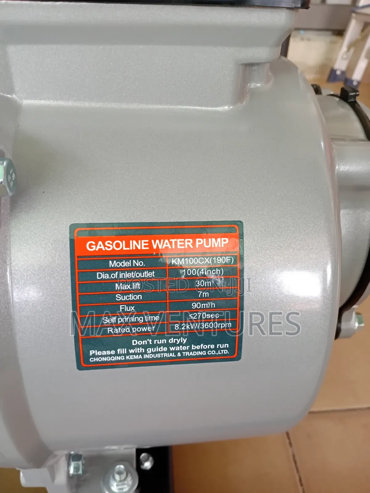 Reliable Kemage 15hp 4" Water Pump 4 Inches Water Pump Gasoline