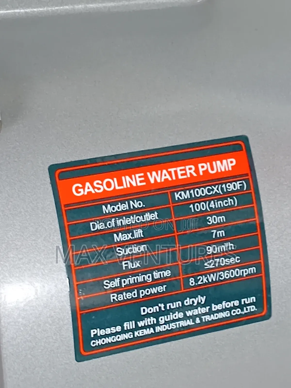 Flow Starts Here Kemage 4 Inches Water Pump 4inches