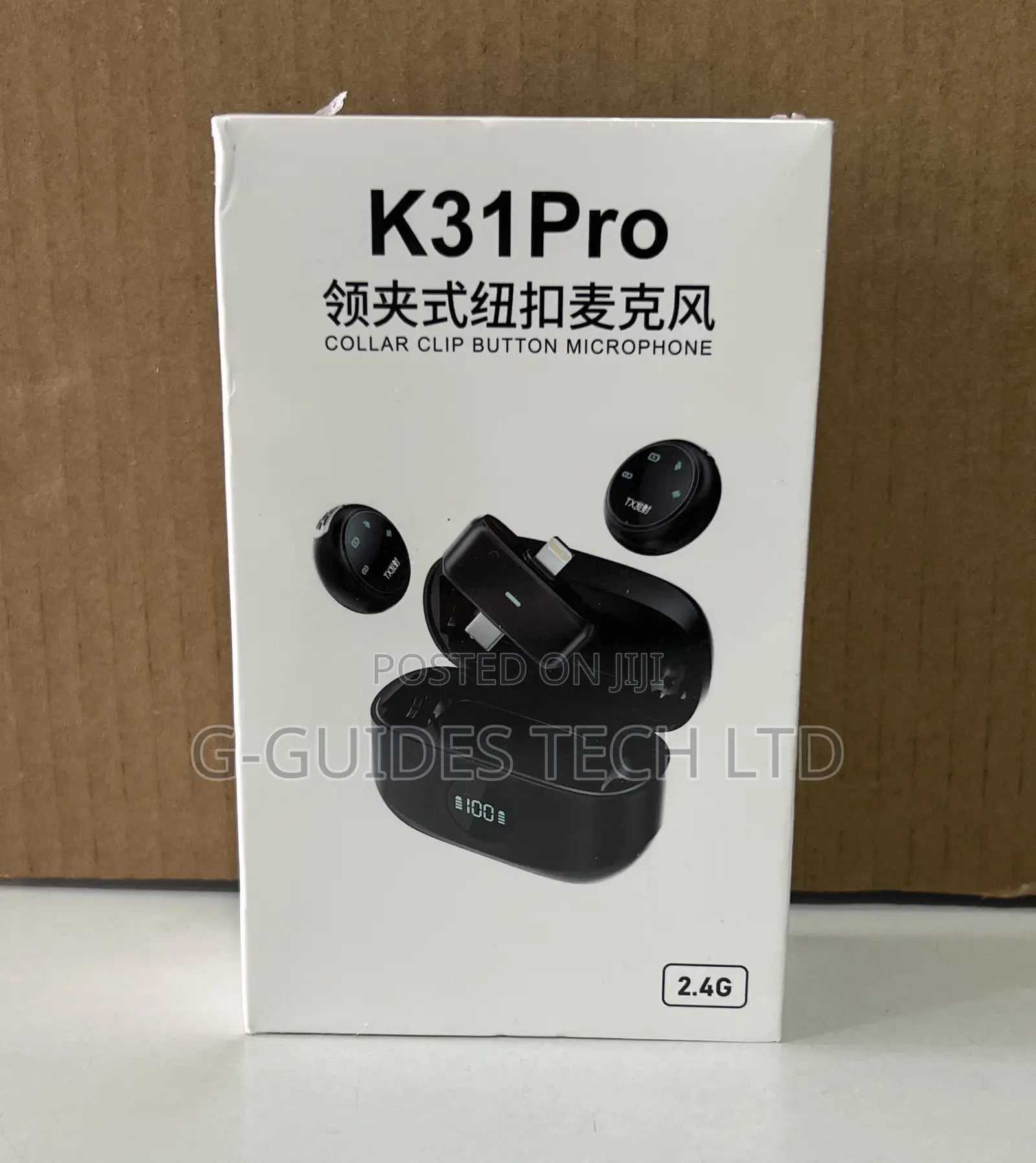 K31pro Collar Clip Button Wireless Microphone