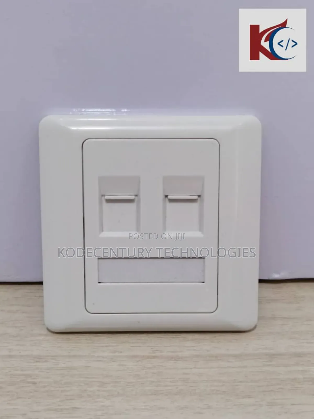 2 Port Network Faceplate | 2 Port Keystone Wall Plate