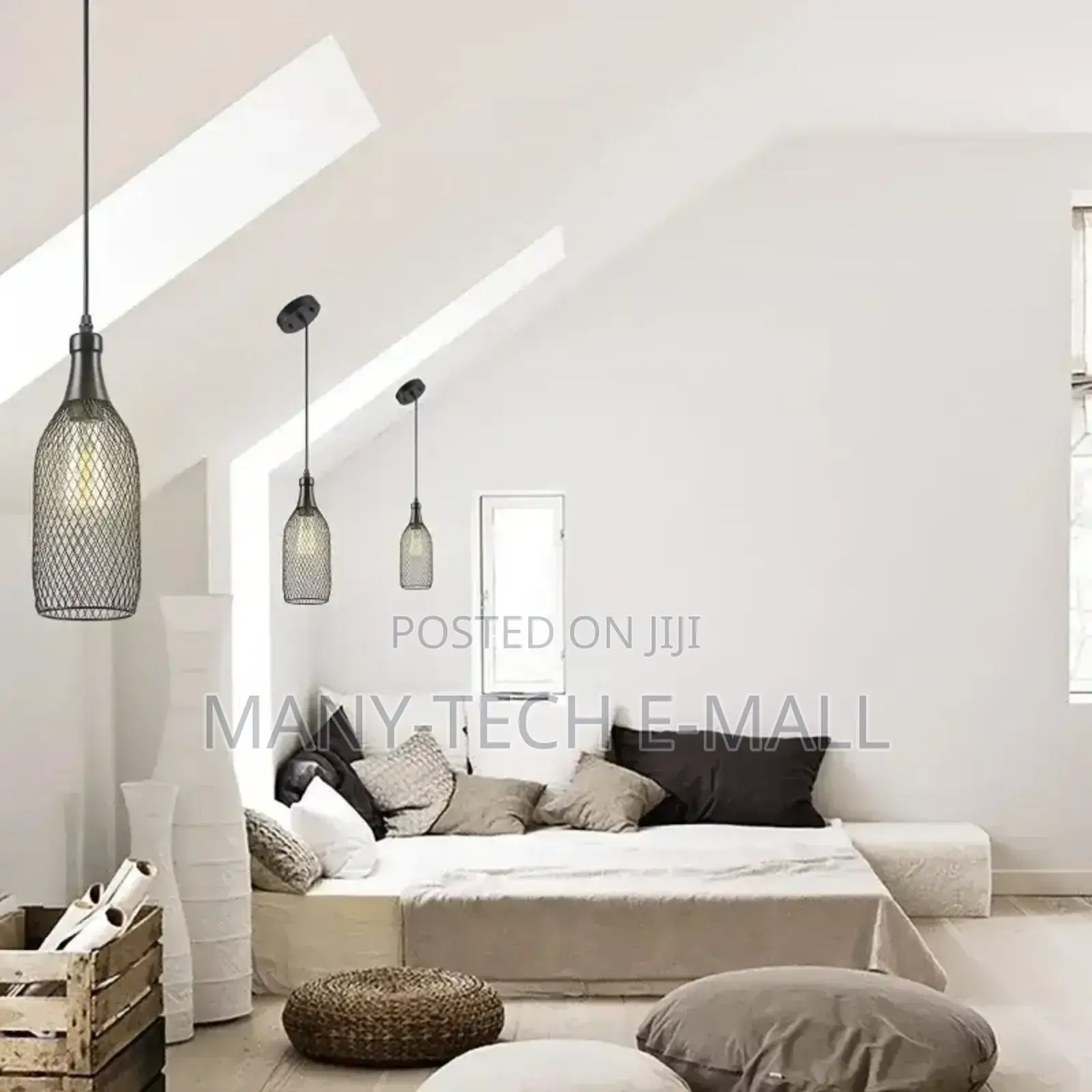 Single Crafty Bottle Net Pendant Light