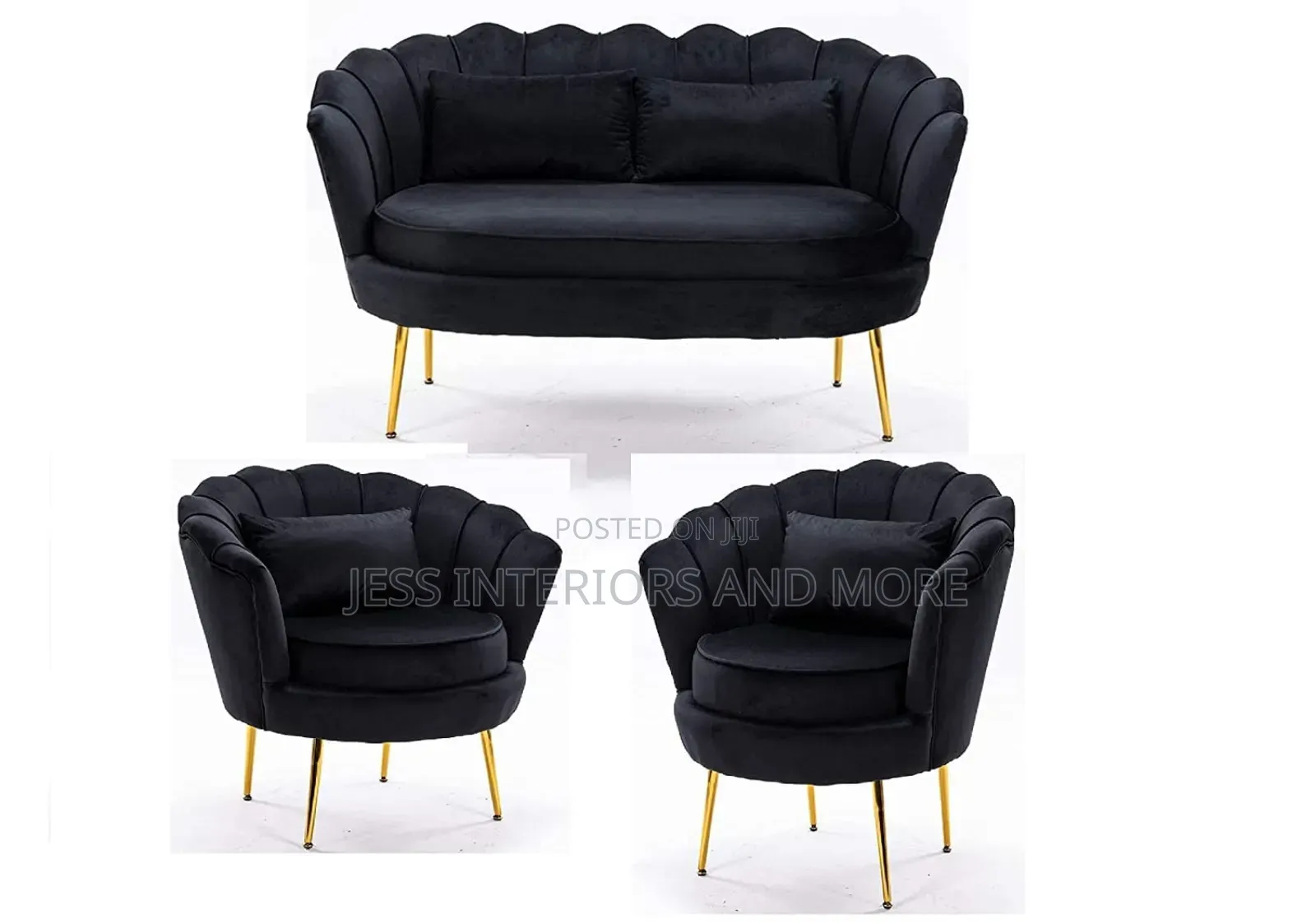 Sofa Set (Black)