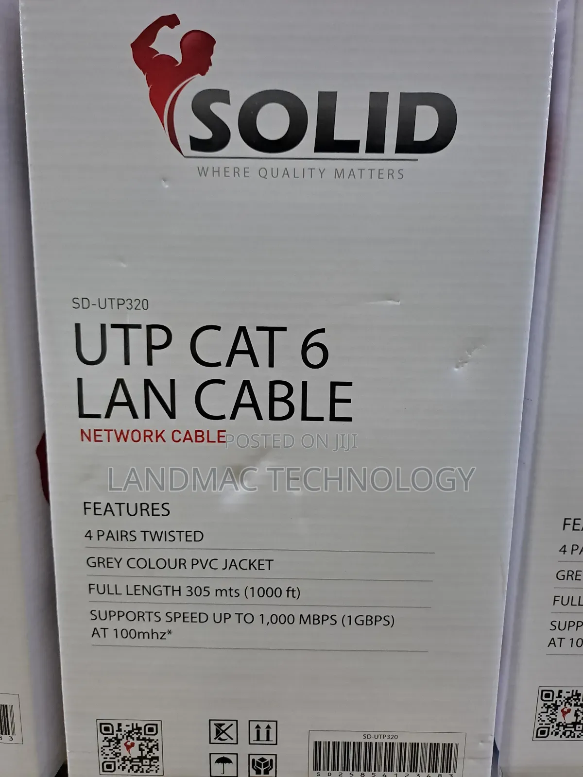 Solid Cat 6 Utp Cable 100m
