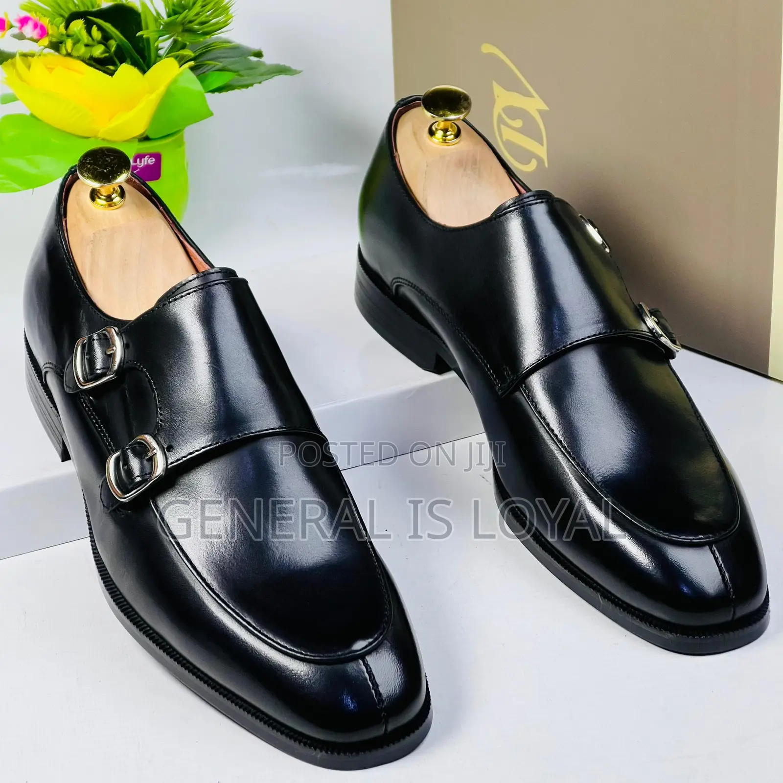 Dino Verratti Black Double Monk Men Shoe