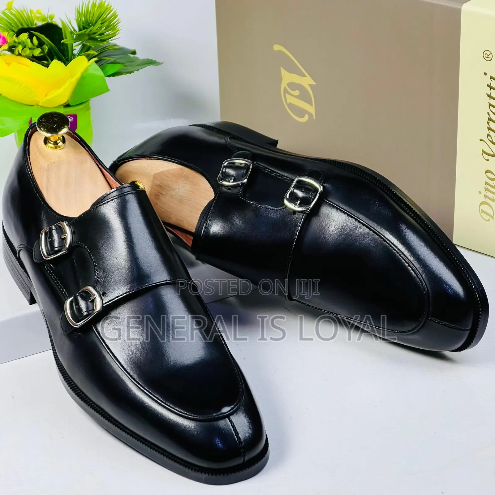 Dino Verratti Black Double Monk Men Shoe