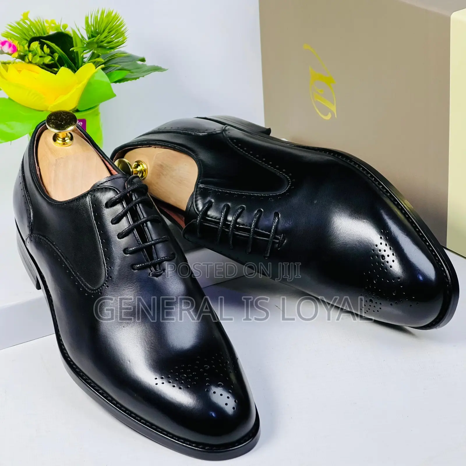 Dino Verratti Lace Leather Black Men Shoe