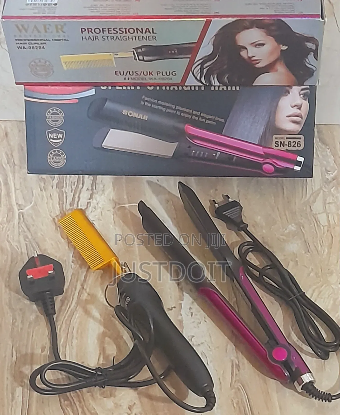 Waer Hot Comb + Sonar 826 Straightener