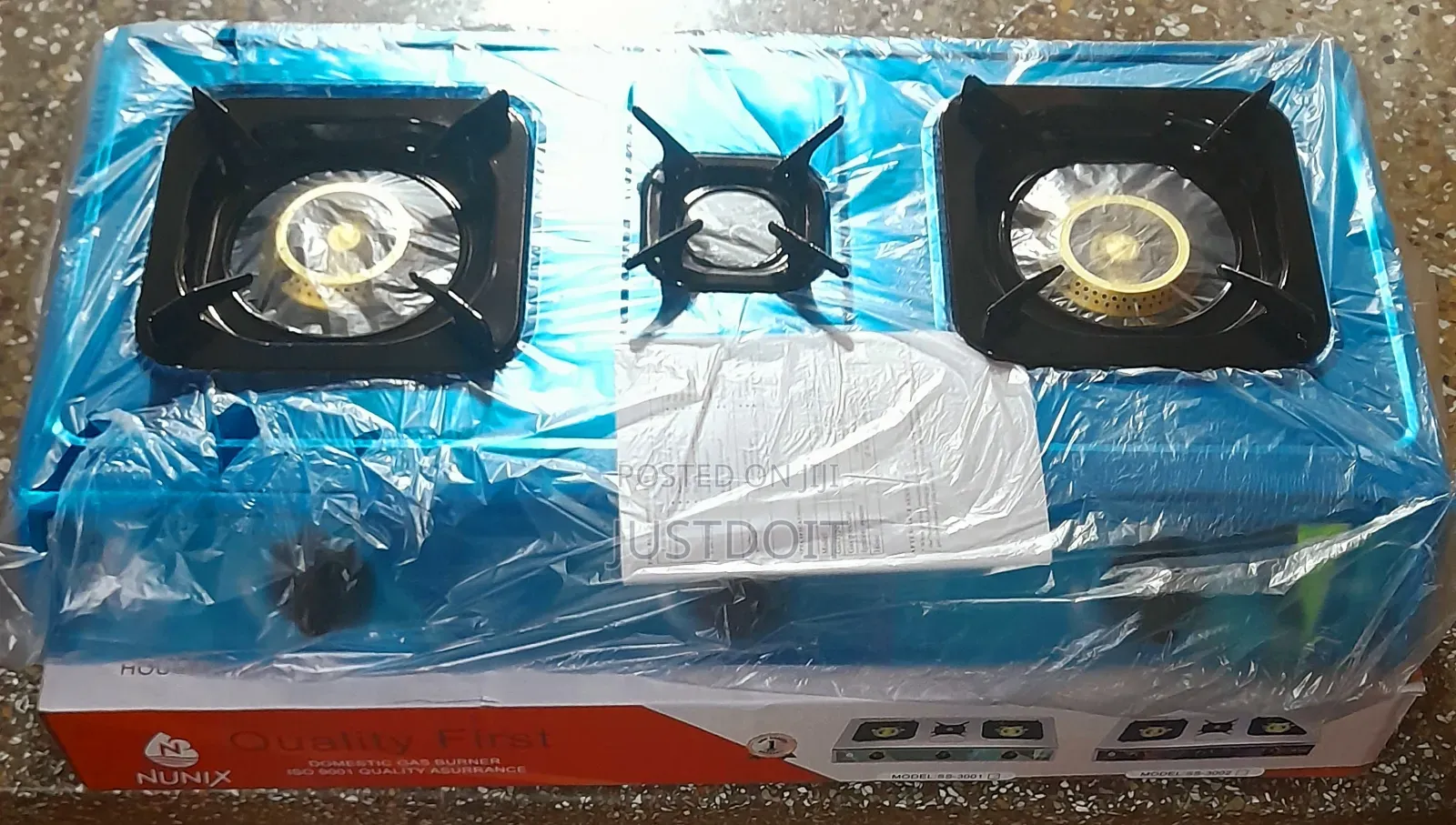 3-Burner Table Top Gas Stove