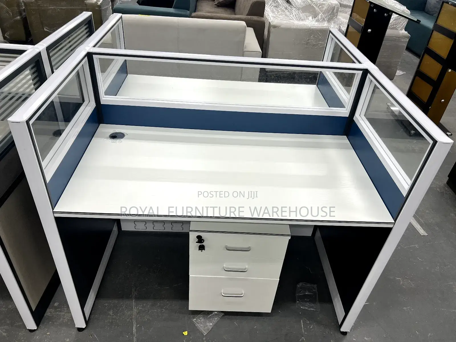 2 Opposite Chambers Stationary Office Desk Work Station