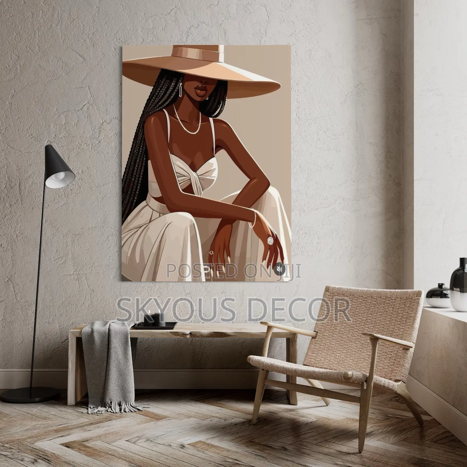 Girly Golden Wall Art Decor