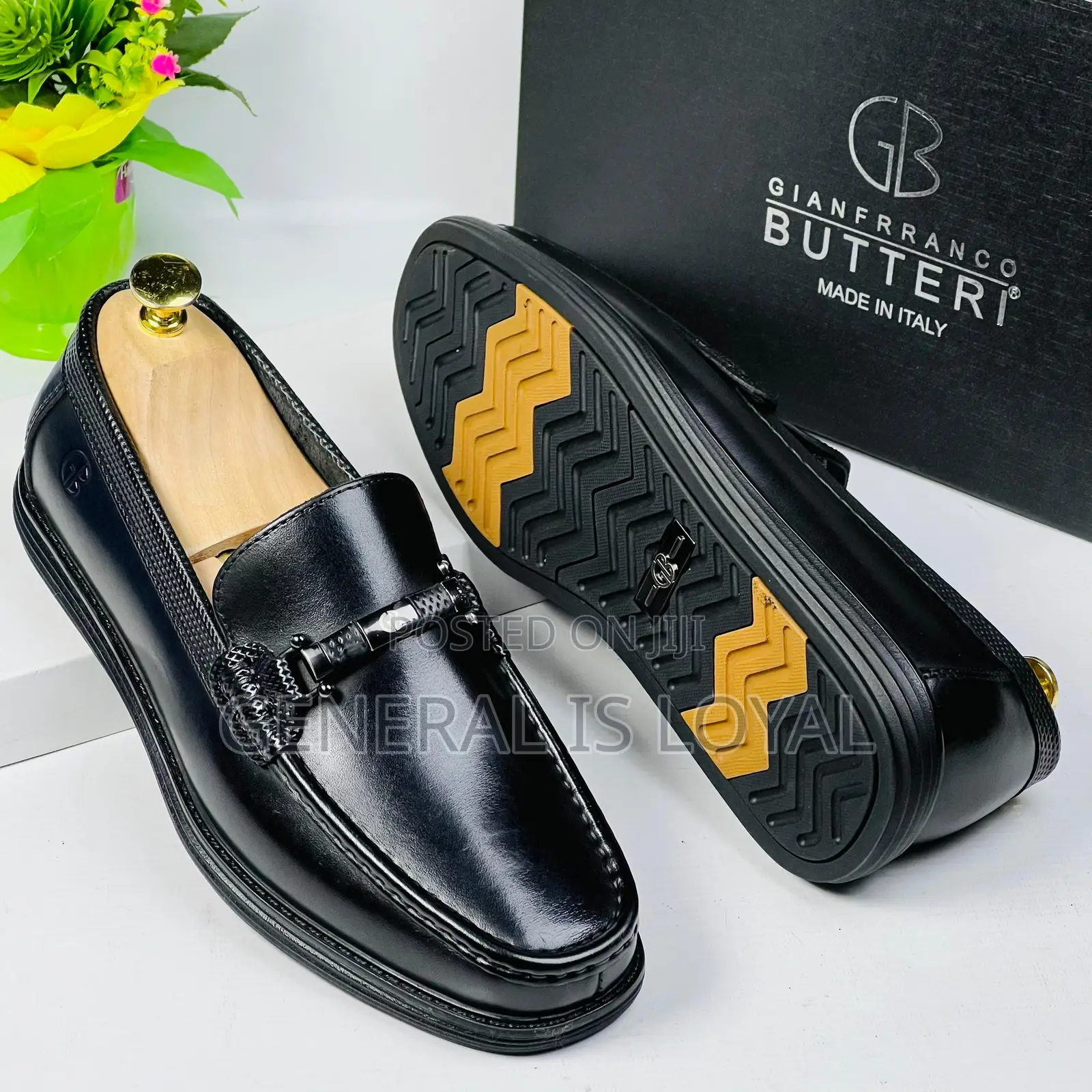 Gianfranco Butteri Brogues Black  Men Loafers Shoe