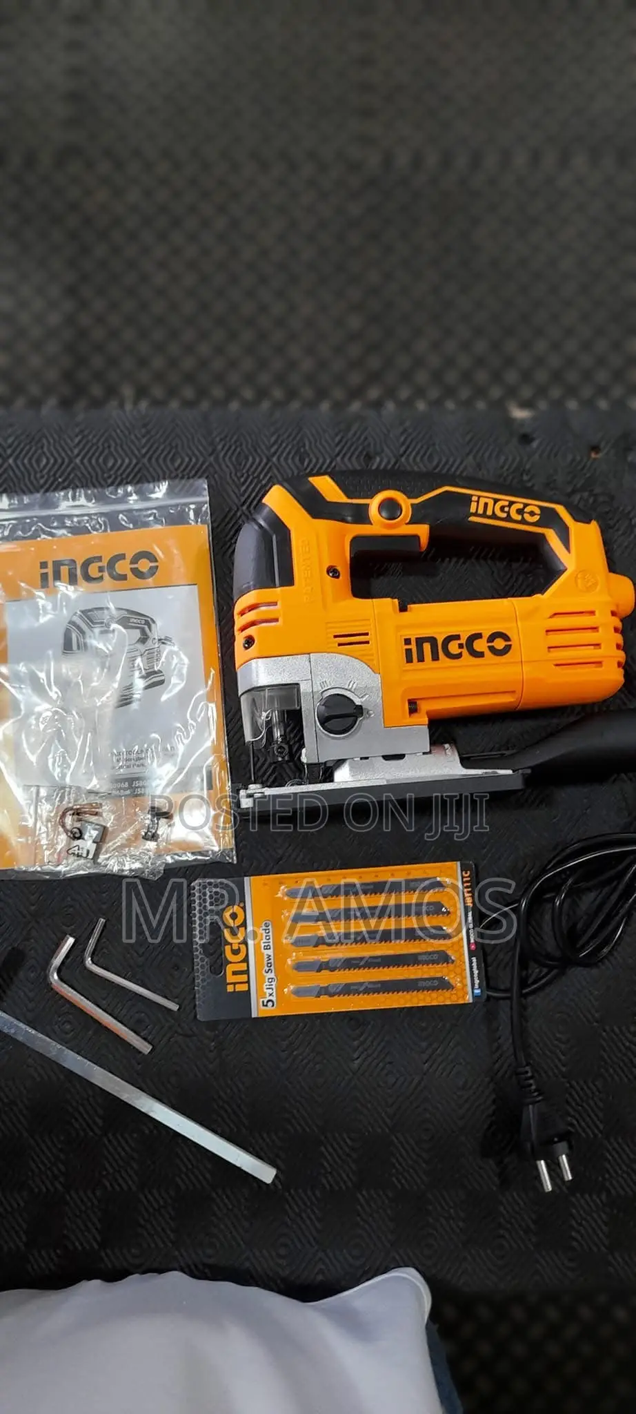 800 Watts Jig Saw With 4-Step Pendulum Function + 5pcs Blades -Js80068